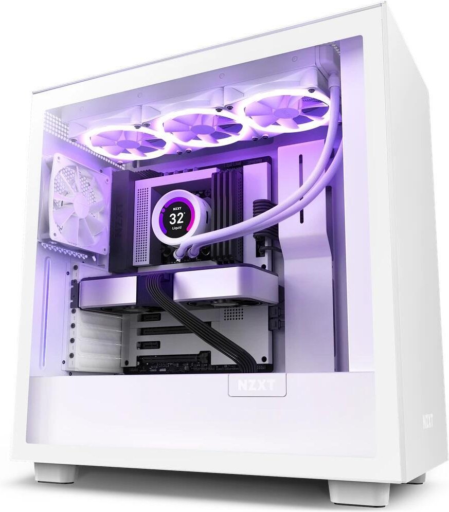 NZXT H7 Midi-Tower-Gehäuse Weiß