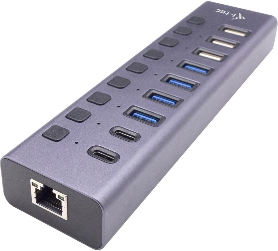 I-TEC USB-A/USB-C Charging HUB 9 Port mit GLAN und Netzteil 60W