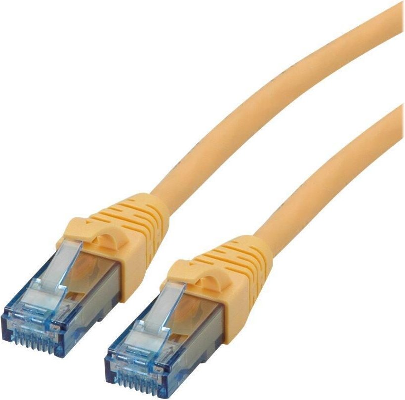 Thumbnail - Roline Patch-Kabel RJ-45 (M) zu RJ-45 (M) 50 cm UTP CAT 6a gelb (21.15.2720)