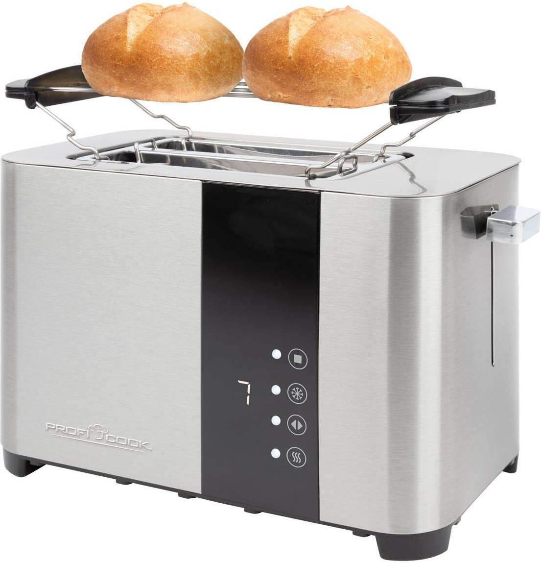 CLATRONIC PC-TA 1250 Toaster 850 W silber, schwarz
