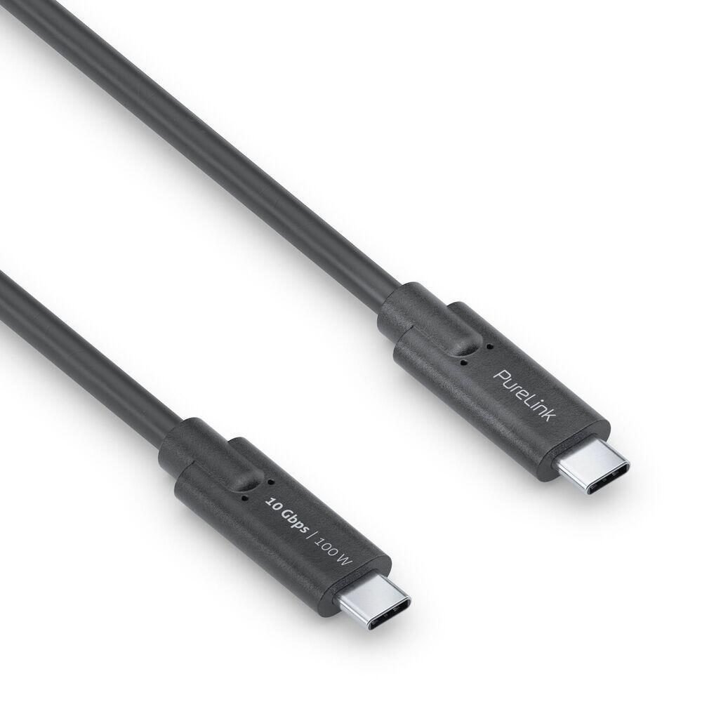 Thumbnail - PureLink USB-C auf USB-C Kabel - 3.1 Gen 2, 5A, 10G, DP Alt Mode - iSerie - schwarz - 1,00m