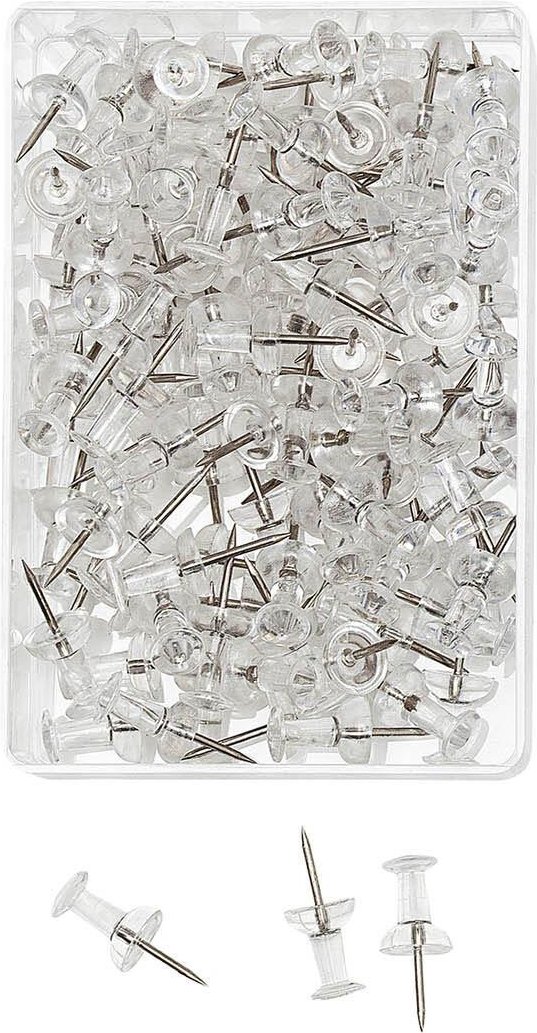 WEDO Pinnnadeln transparent