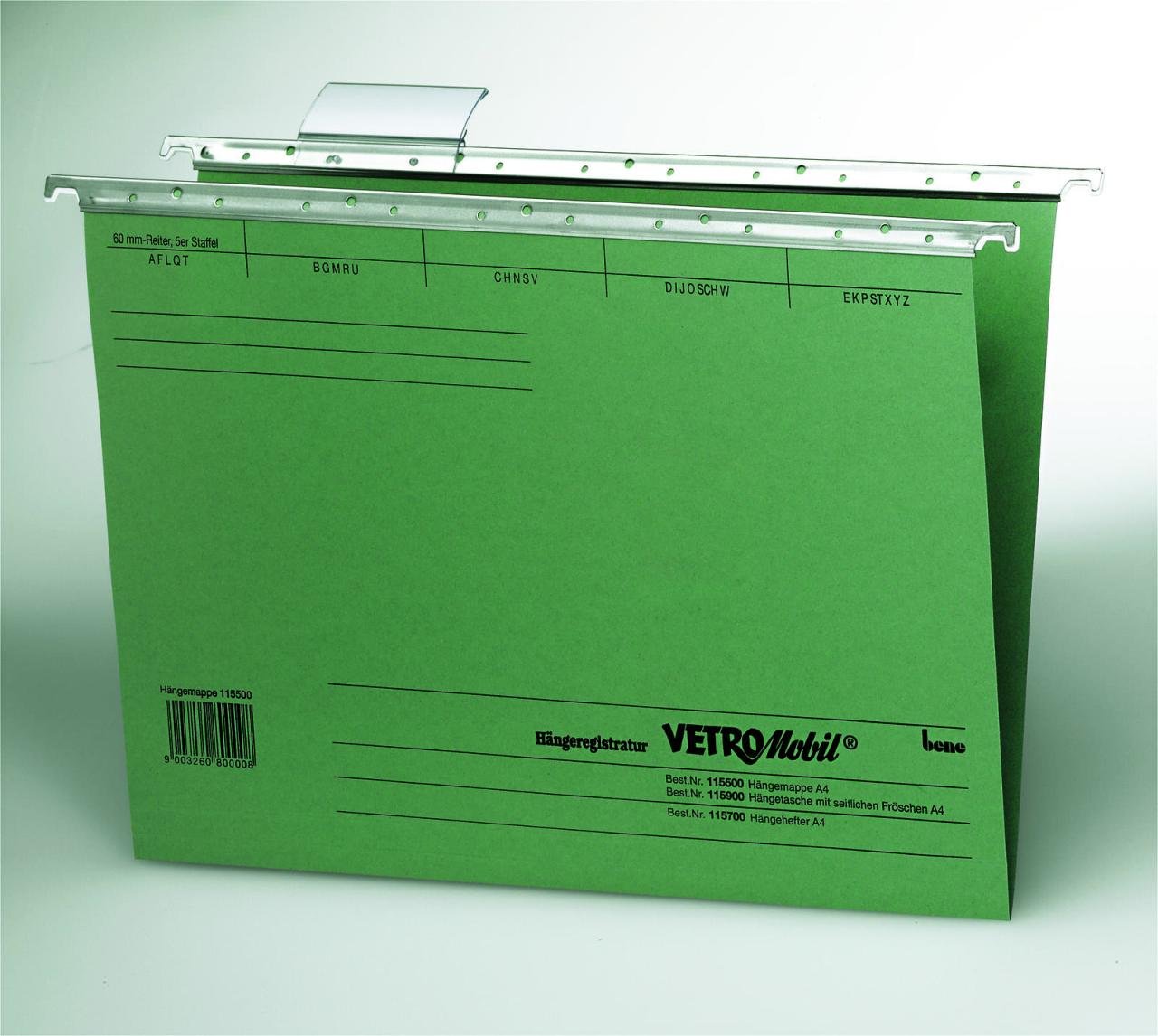 bene VetroMobil Hängemappen moosgrün