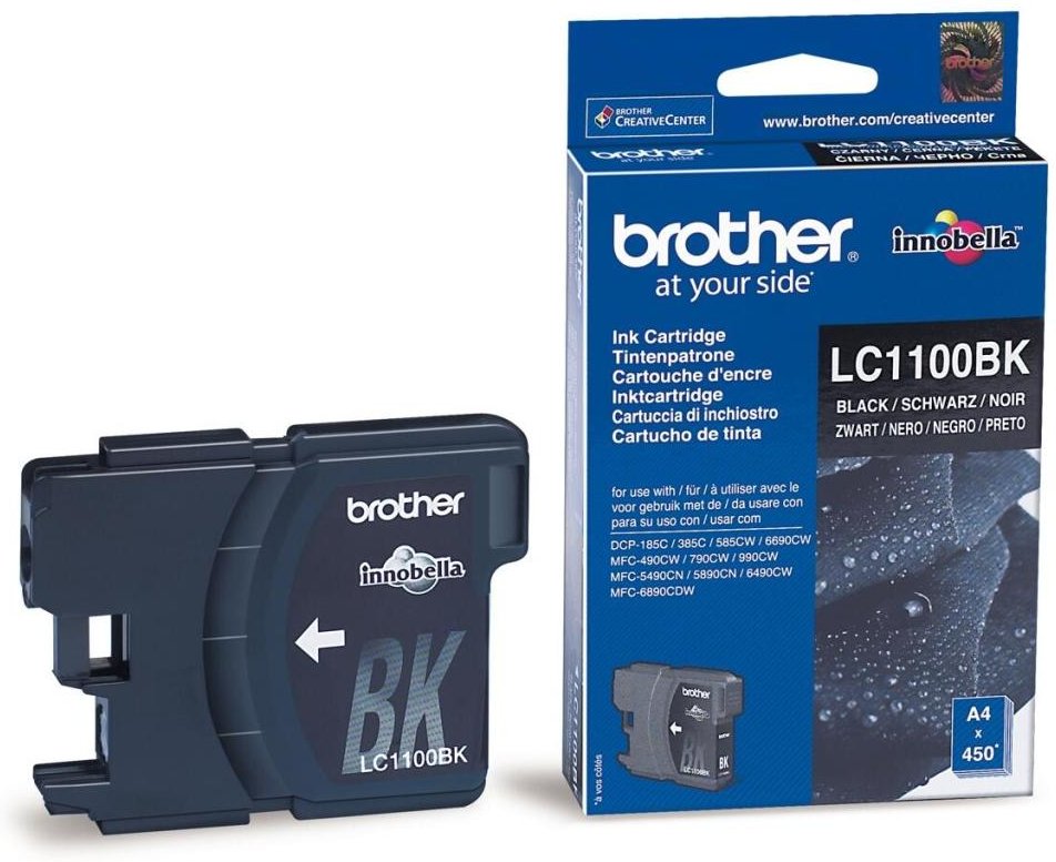 Brother Original LC-1100BK Druckerpatrone schwarz 450 Seiten (LC1100BK)