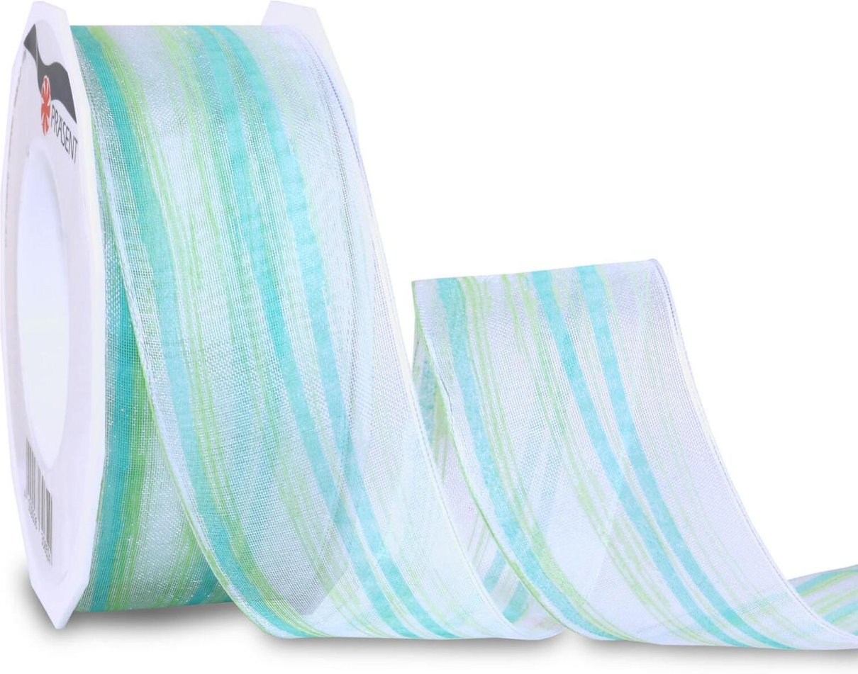 PRÄSENT Geschenkband Borneo 20 mm x 20 m blau