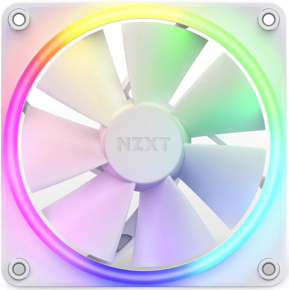 Thumbnail - NZXT F120 RGB, Gehäuselüfter, Matt Weiß (120mm, LED)