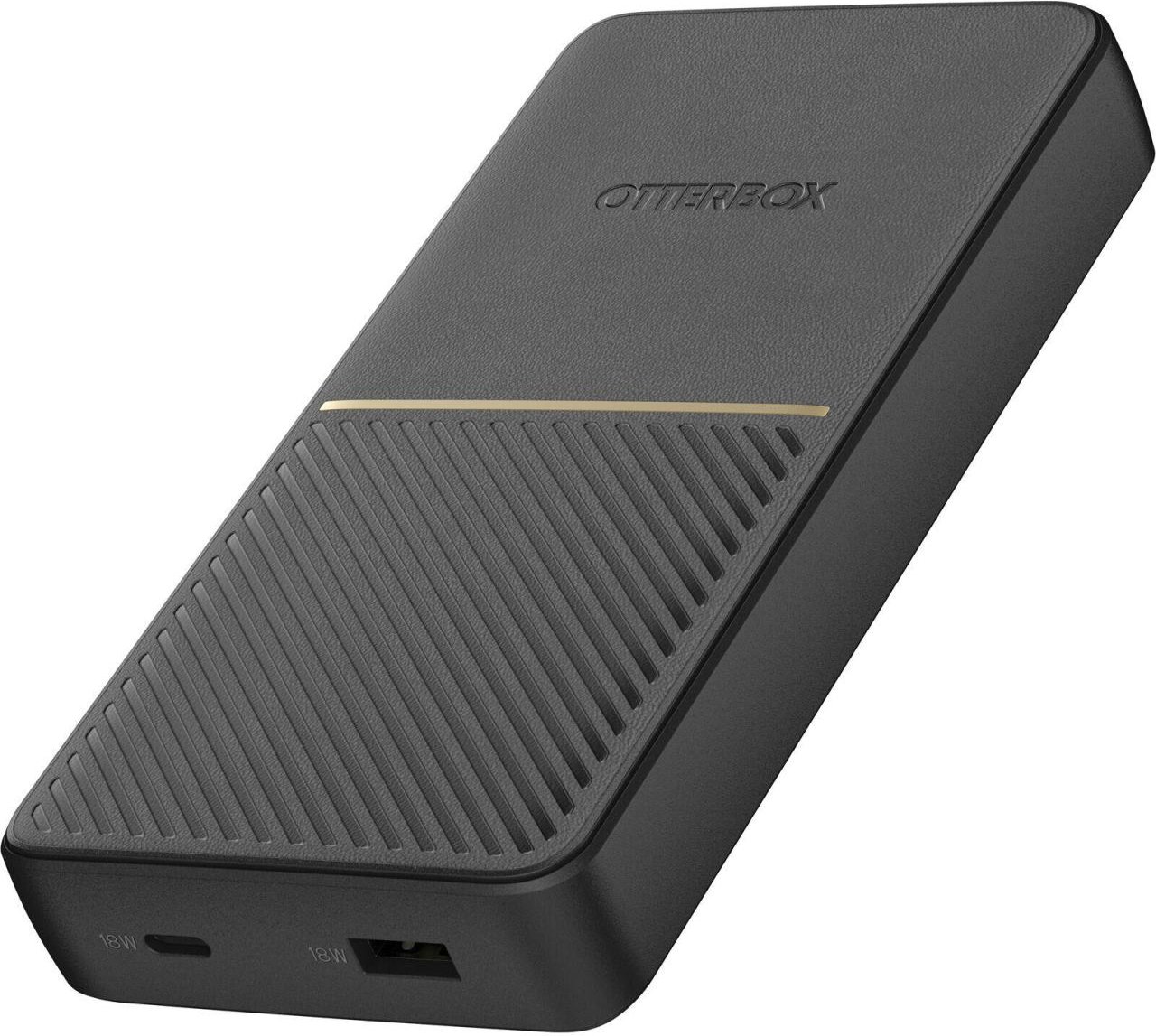 OtterBox 10.000 mAh Powerbank mit USB-C und USB-A (Schwarz)