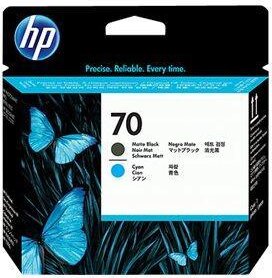 HP Original 70 Druckkopf schwarz matt cyan 130ml (C9404A)