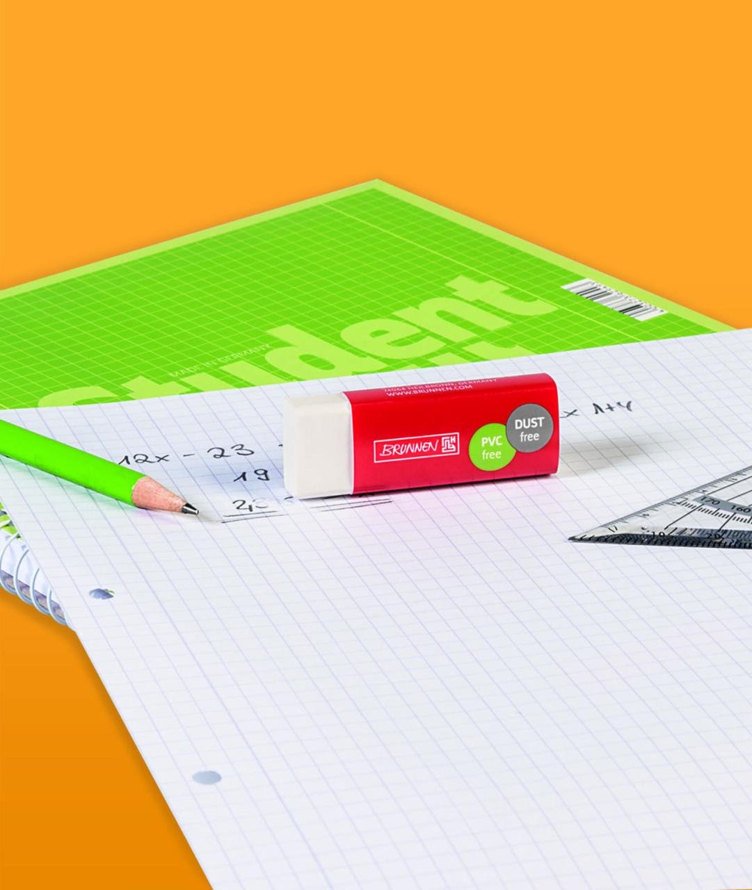 BRUNNEN Radiergummi weiß