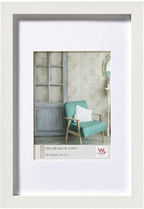 walther design Bilderrahmen Stockholm 23,0 x 33,0 cm weiß