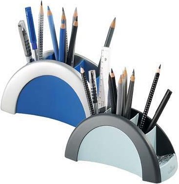 DURABLE Stiftehalter 20,5 x 9,0 x 8,0 cm silber/blau