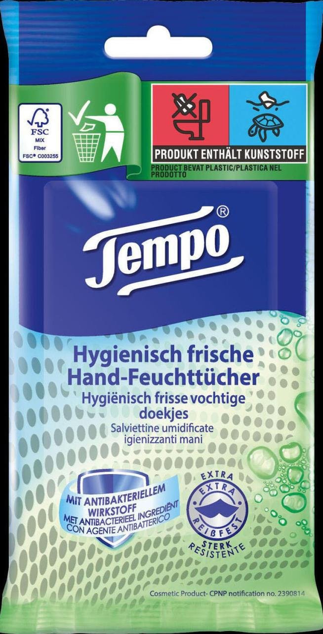 Tempo Handreinigungstücher Hygienisch frisch 1-lagig