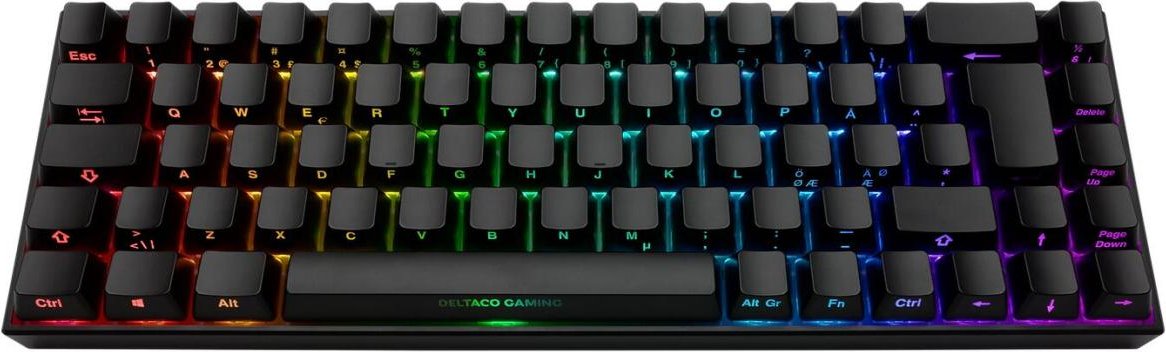 Deltaco DK440R Gaming Tastatur kabellos, Schwarz