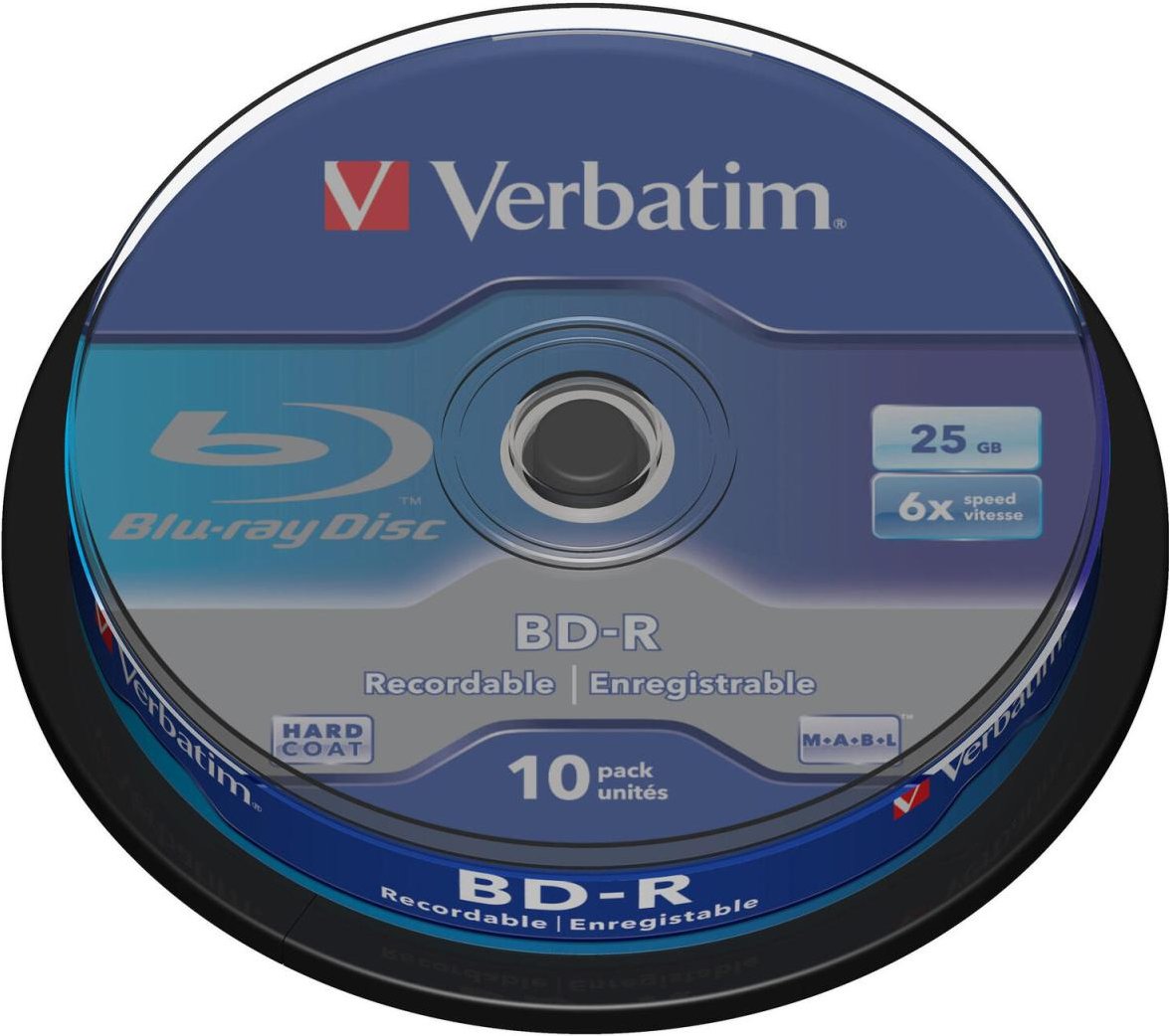 Verbatim Blu-ray BD-R 25GB 6x Spindel