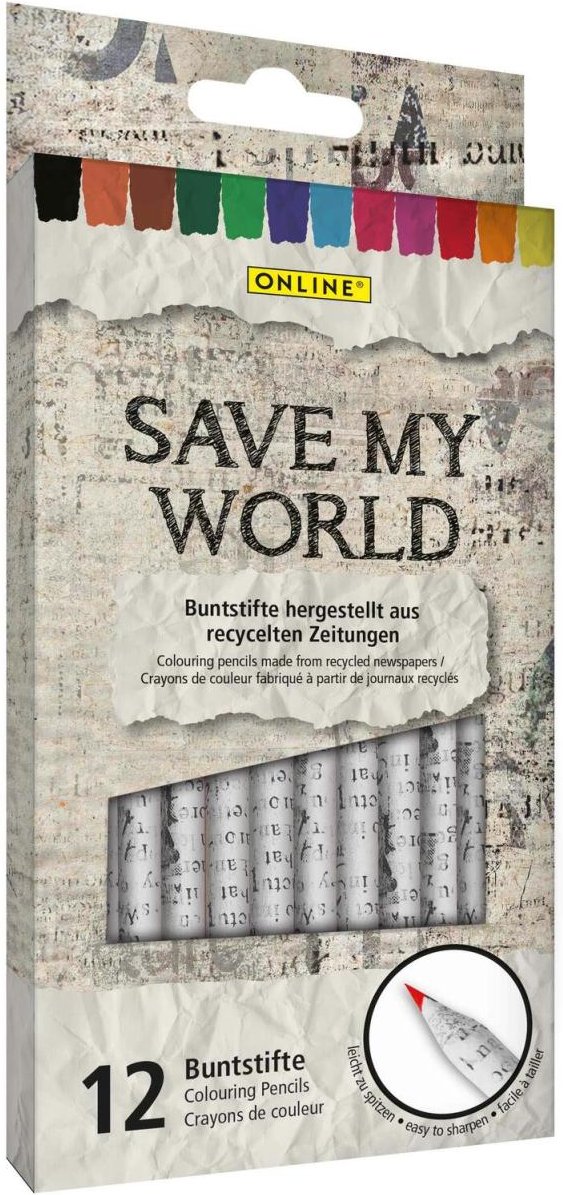 Thumbnail - ONLINE® Buntstifte Save My World Mehrfarbig