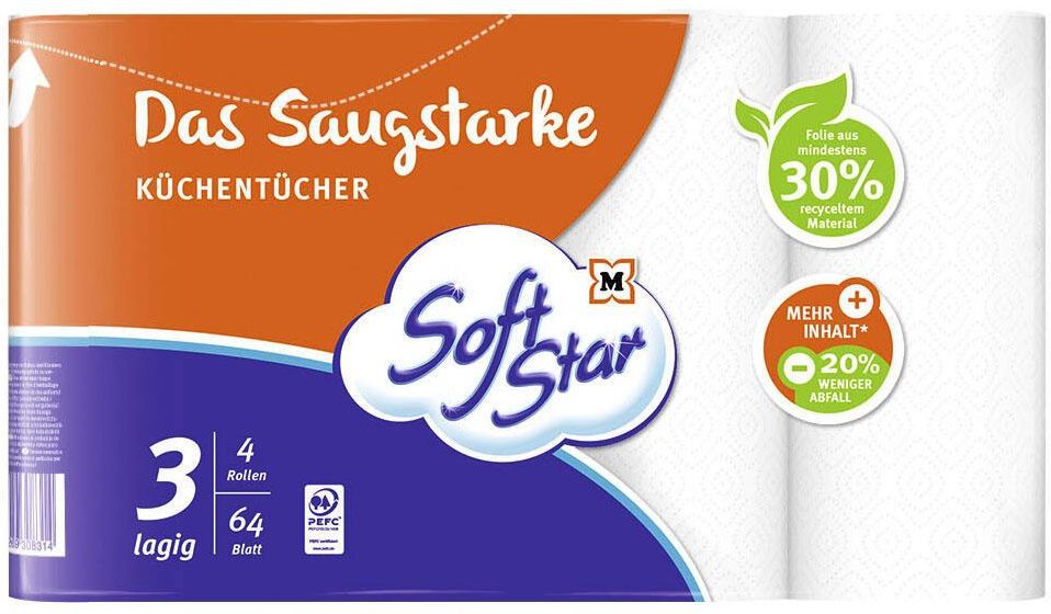 Soft Star Küchenrollen 3-lagig