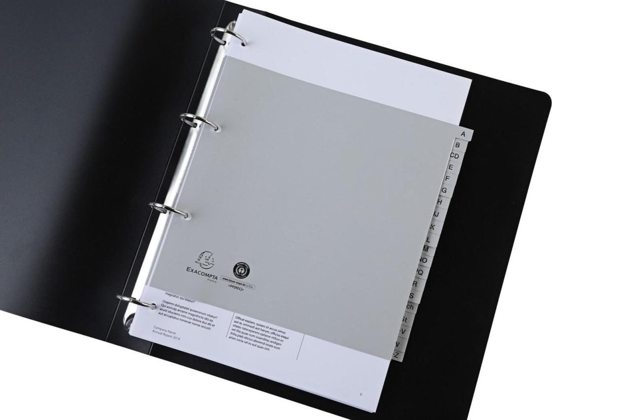 Thumbnail - Exacompta Ordnerregister Halbformat A-Z A5