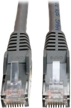 Eaton Tripp Lite Series Cat6 Gigabit Snagless Molded Plenum-Rated (UTP) Ethernet Kabel, (RJ45 Stecker/Stecker), PoE, Gra