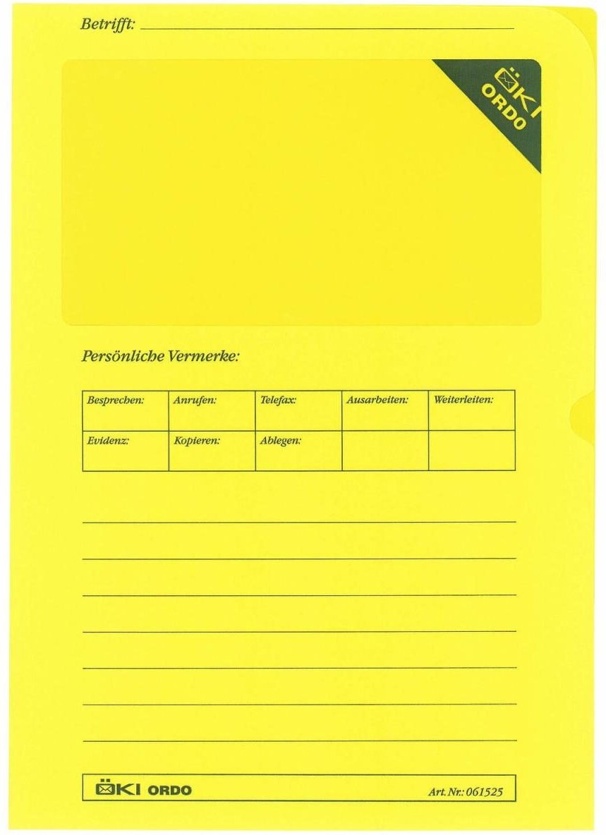 Thumbnail - ÖKI Sichthüllen DIN A4 gelb