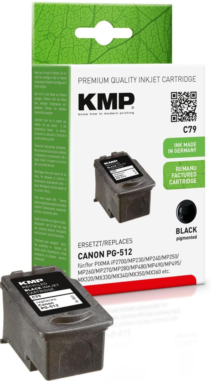 KMP Druckkopf C79 schwarz kompatibel zu Canon PG-512