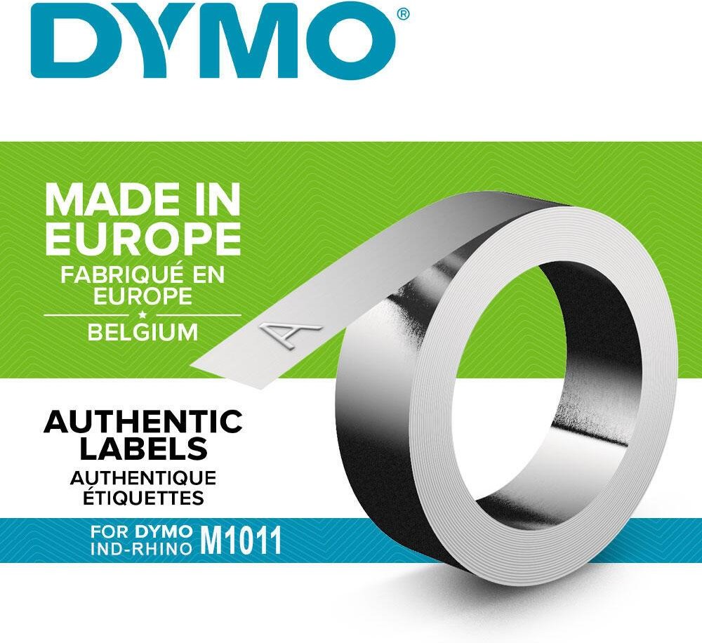 DYMO® Original IND-Prägeband für Rhino M1011, 12mm x 6,40m, Stahl, nicht haftend