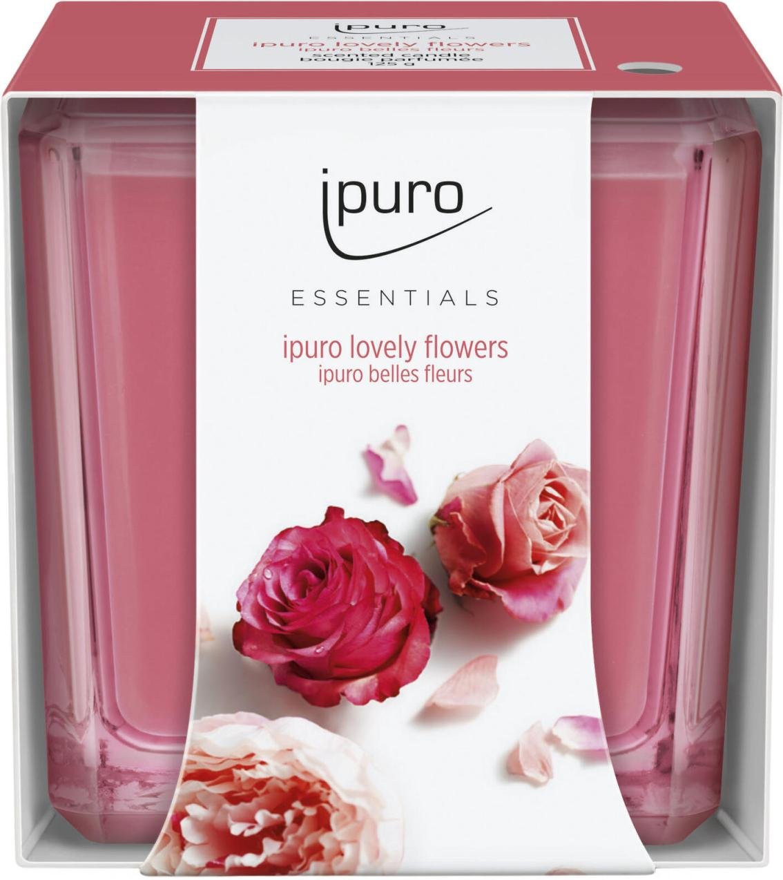 ipuro Lovely Flowers Duftkerze 6.5 cm rosa