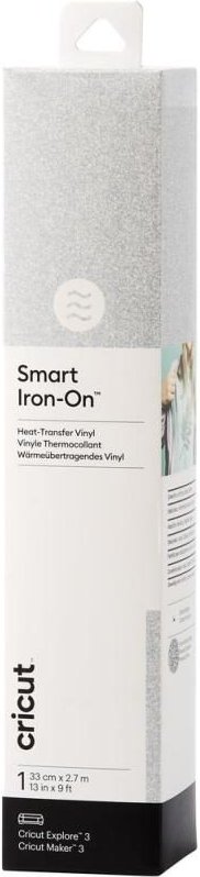 Cricut Aufbügelfolie 33 cm x 2.7 m silber