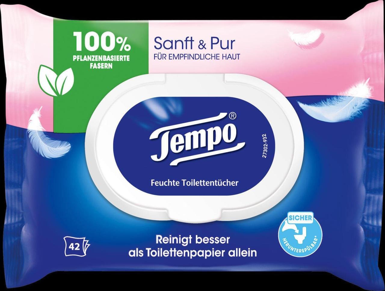 Tempo Feuchtes Toilettenpapier frisch 1-lagig
