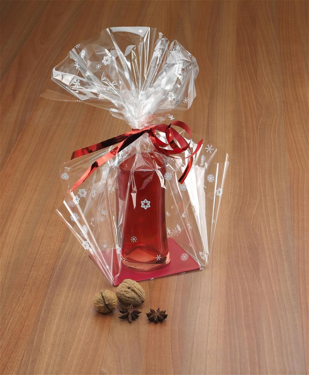 folia Geschenkfolie Kristalle 2,5mx Transparent