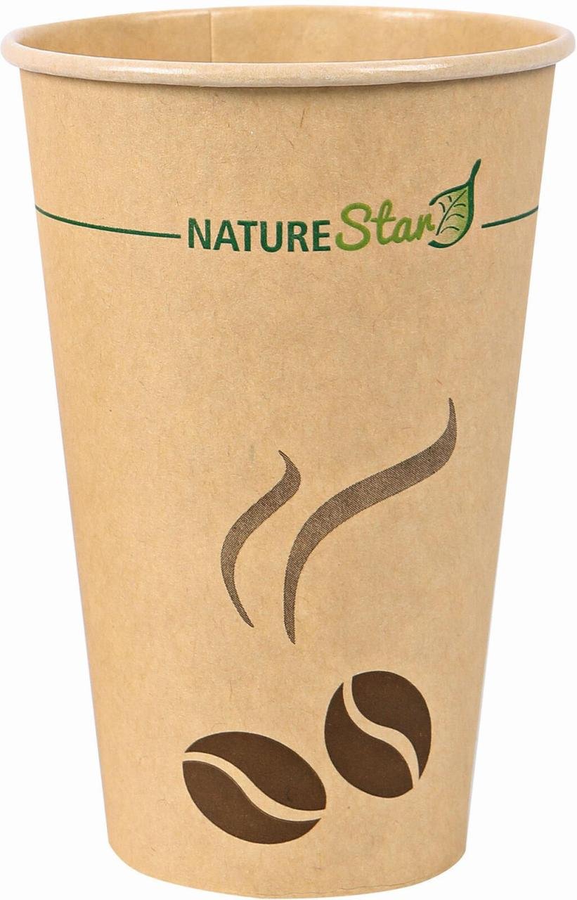 NATURE Star Mocca Einweg-Kaffeebecher 8 cm 0,3 l braun
