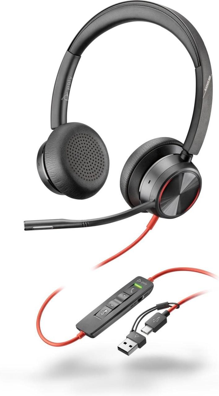 Poly Blackwire 8225 Stereo Headset On-Ear