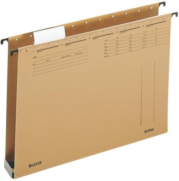 LEITZ ALPHA® 1942 Hängesammler DIN A4 4 cm naturbraun