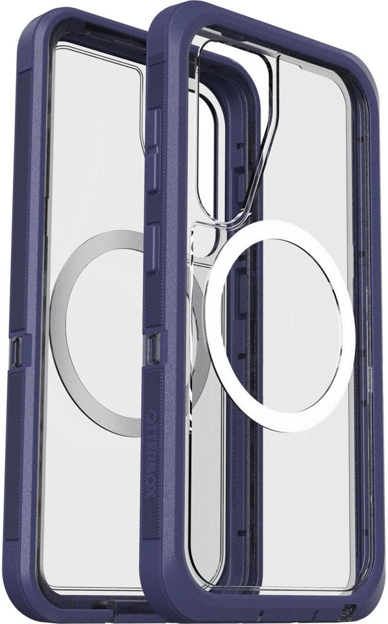 OtterBox Defender XT Clear Magnets Schutzhülle für Samsung Galaxy S25 Violet Thunder - clear/purple