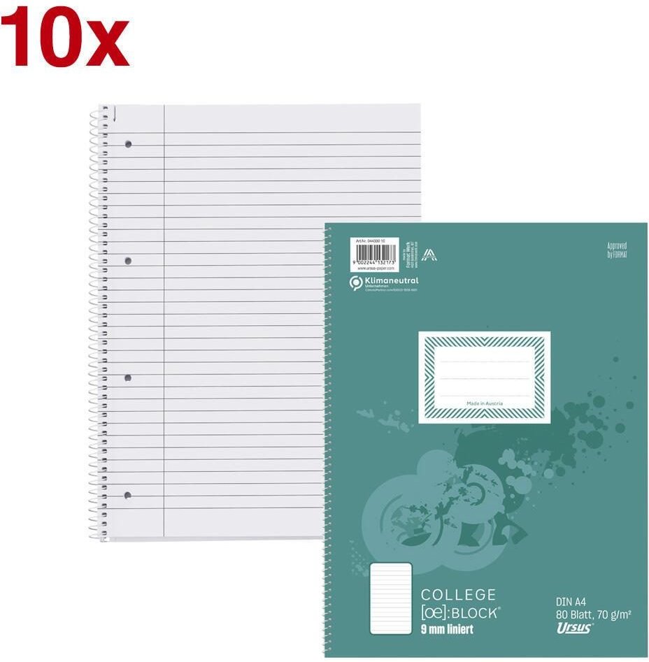 Thumbnail - Ursus Collegeblöcke DIN A4 liniert
