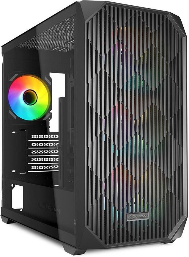 Sharkoon PC Gehäuse MK3 RGB Black Micro-ATX schwarz