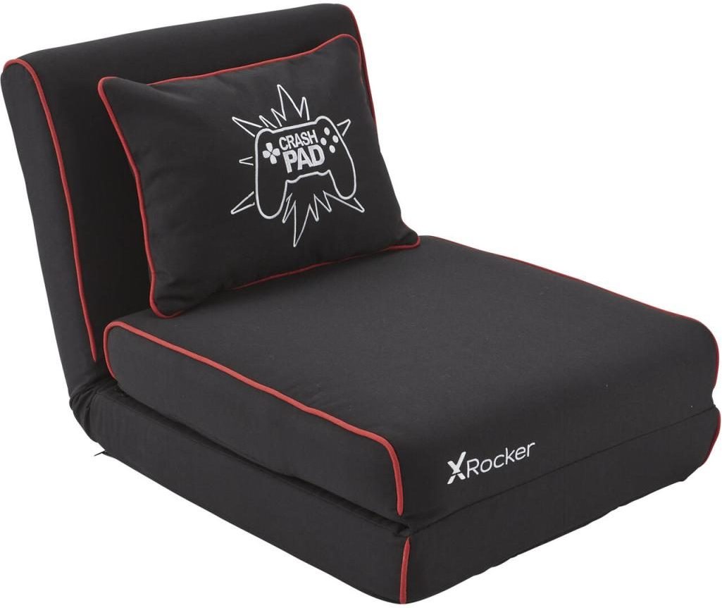 X Rocker Crash Pad Junior Gaming-Klappsessel & Schlafmatratze - schwarz/rot