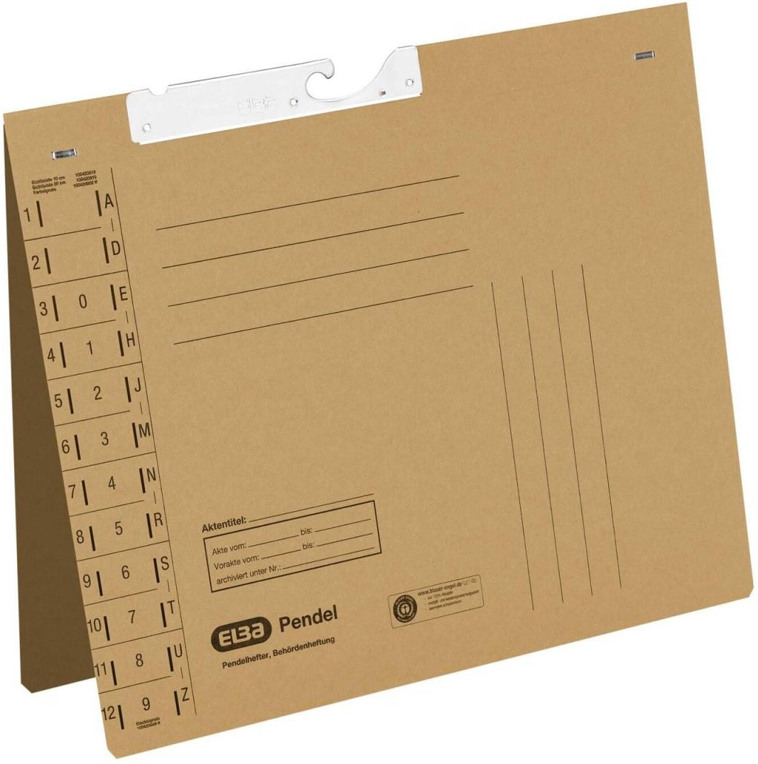 ELBA Pendelhefter DIN A4 Amtsheftung naturbraun