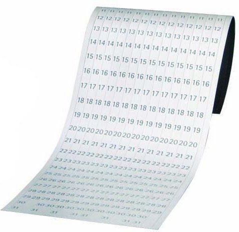 Thumbnail - FRANKEN Magnetbänder 19,1 x 69,5 cm weiß