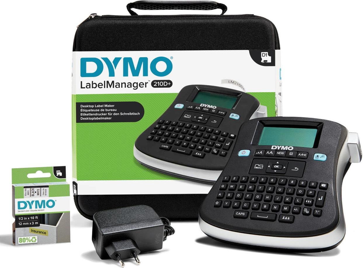 DYMO® LabelManager™ 210D+ / Beschriftungsgerät - QWERTZ-Tastatur, Kofferset