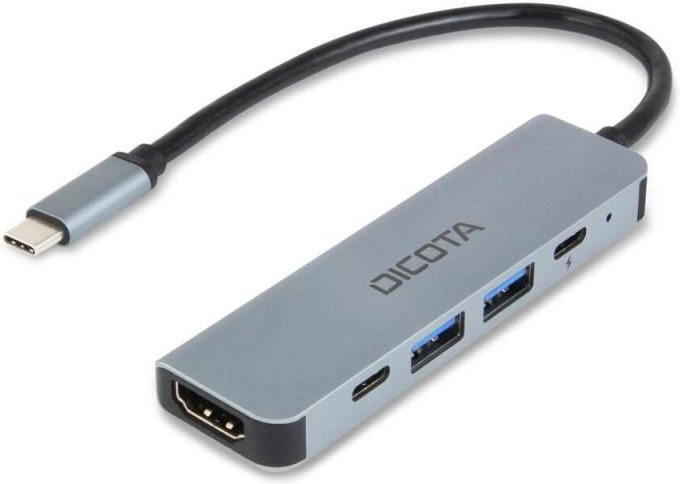 DICOTA USB-C 5-in-1 Video Hub 4K PD 100W