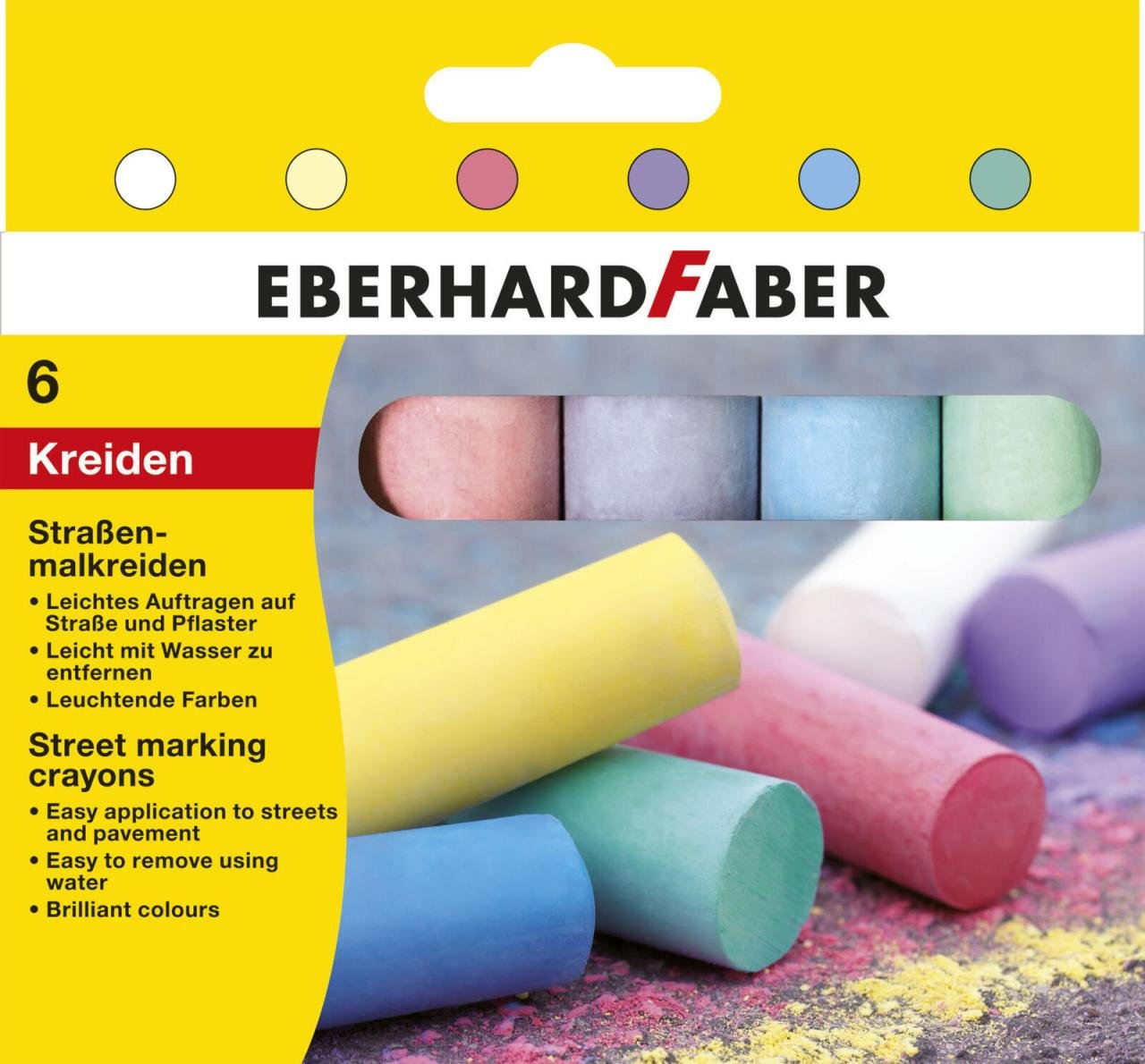 EBERHARD FABER Straßenmalkreide Mehrfarbig