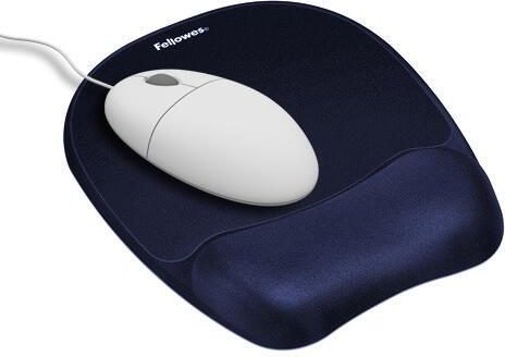 Fellowes Mousepad mit Handgelenkauflage Memory Foam dunkelblau