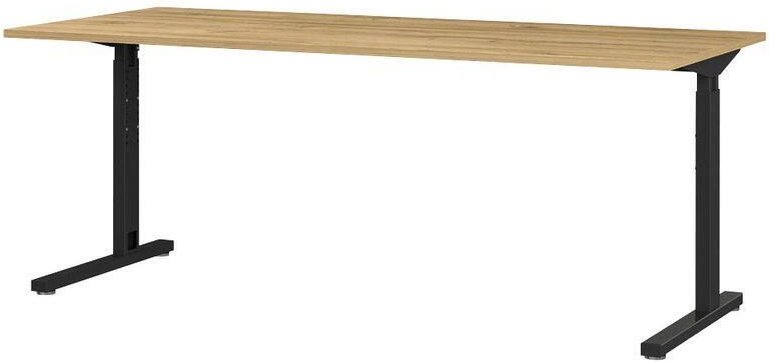 GERMANIA Schreibtisch 4253-582 Grandson-Eiche-Nb./Schwarz