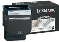 Lexmark Original Toner Standard Variante - C54x,X54x schwarz 6.000 Seiten (C544X2KG)