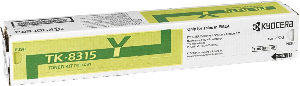 Kyocera Original TK-8315Y Toner gelb 6.000 Seiten (1T02MVANL0) für TASKalfa 2550ci