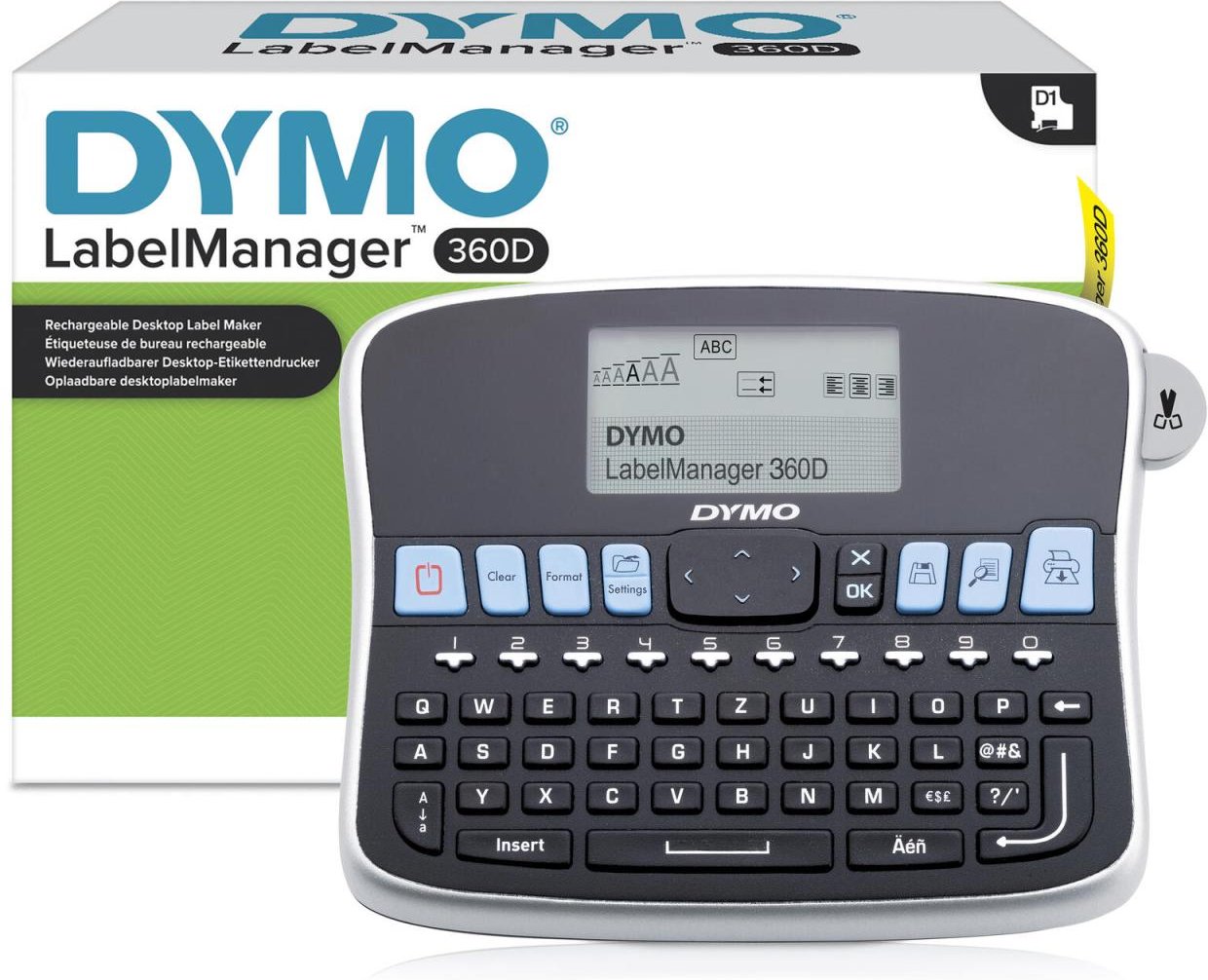 DYMO® LabelManager™ 360D, / Beschriftungsgerät - QWERTZ-Tastatur