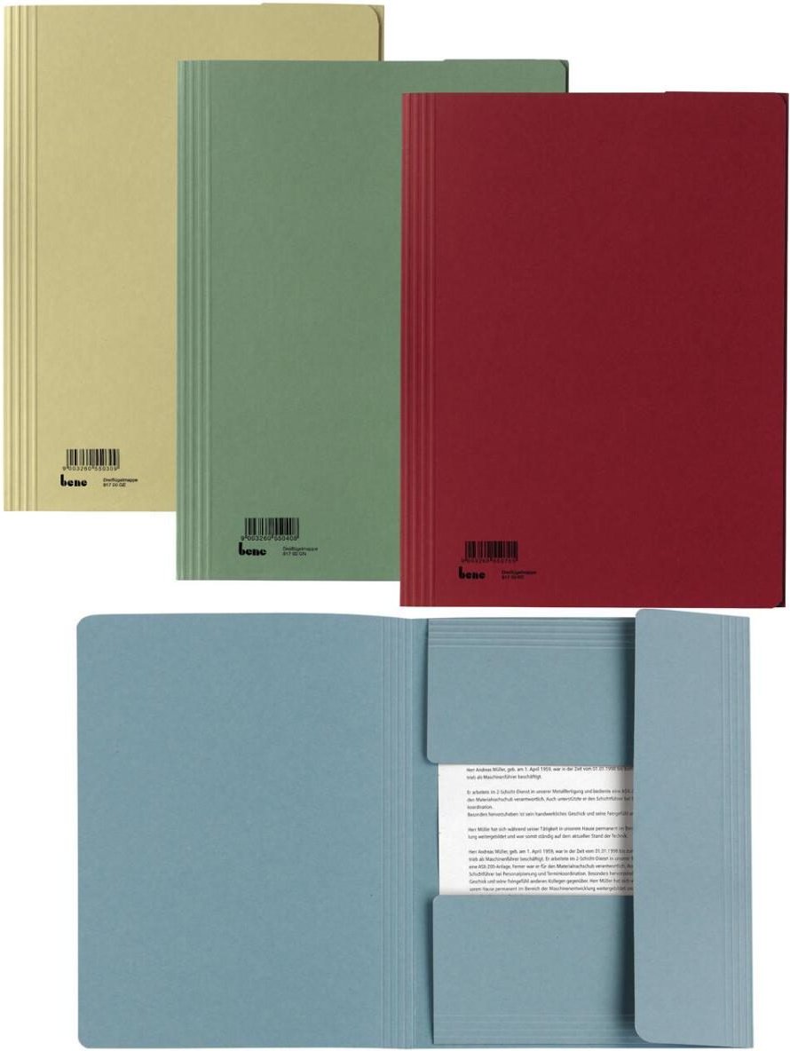 Thumbnail - bene Sammelmappen DIN A4 gelb