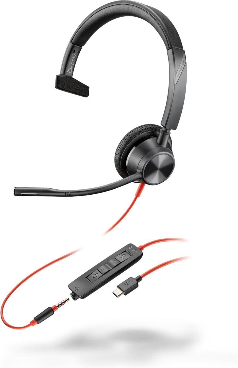 Poly Blackwire 3315 Monaurales Headset