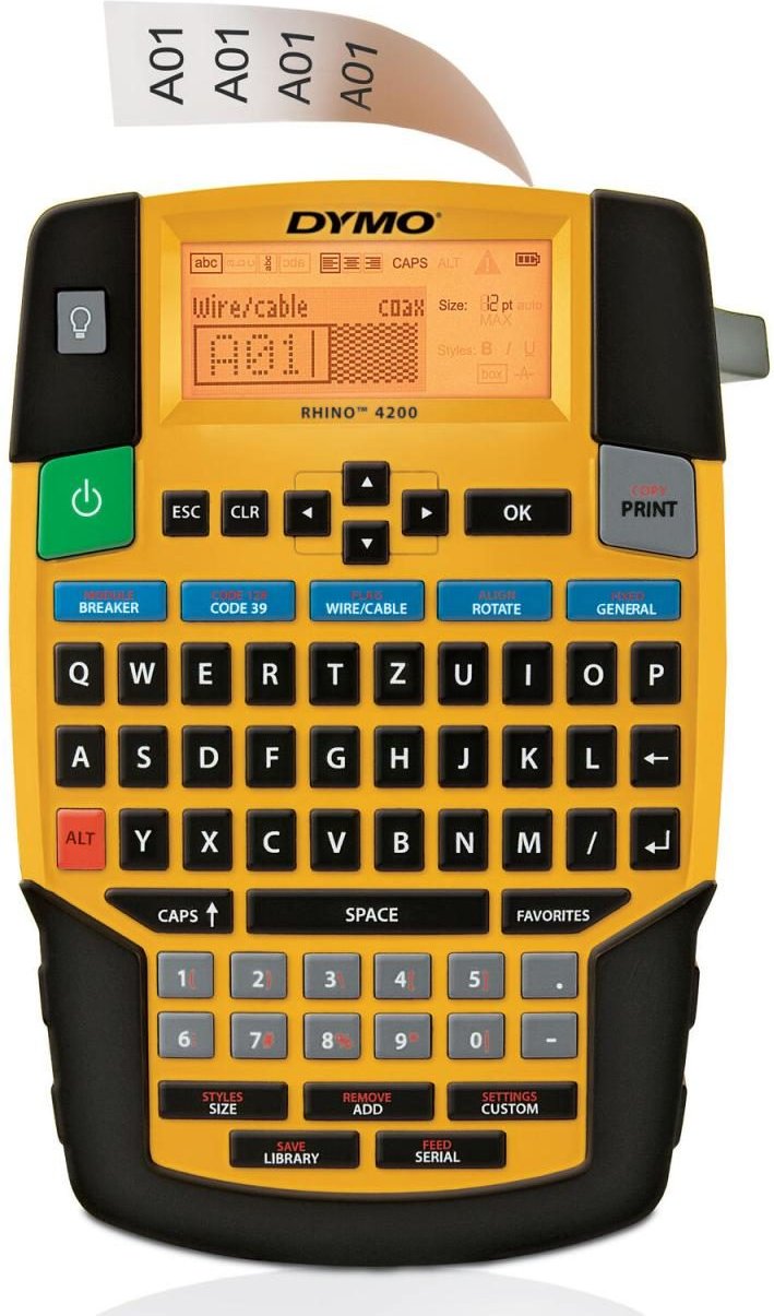 DYMO® Rhino 4200 - Industrielles Beschriftungsgerät mit QWERTZ-Tastatur