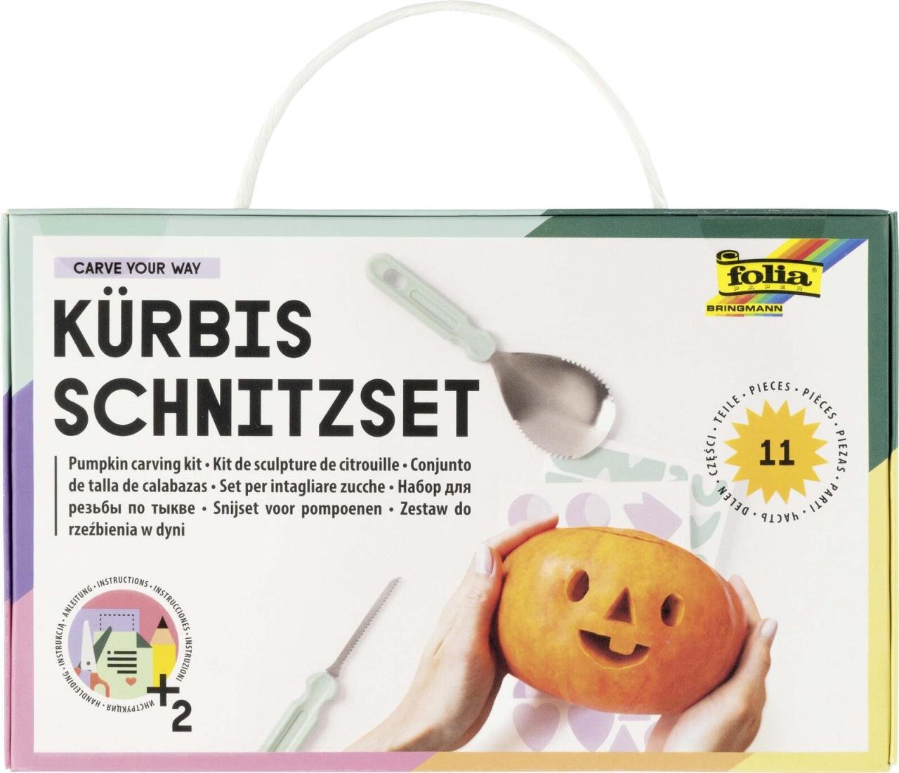 Thumbnail - folia Bastelwerkzeug Kürbisschnitz-Set